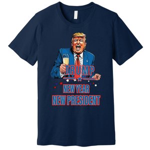 New Year New President Funny Trump 2025 Take America Back Premium T-Shirt