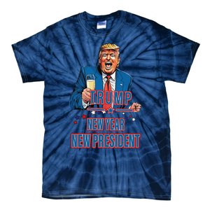 New Year New President Funny Trump 2025 Take America Back Tie-Dye T-Shirt