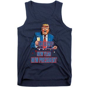 New Year New President Funny Trump 2025 Take America Back Tank Top