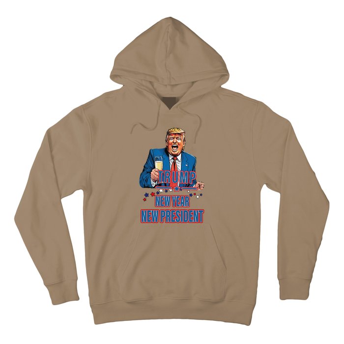 New Year New President Funny Trump 2025 Take America Back Hoodie