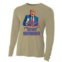 New Year New President Funny Trump 2025 Take America Back Cooling Performance Long Sleeve Crew