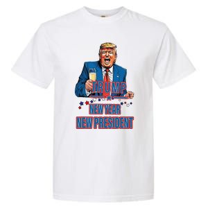 New Year New President Funny Trump 2025 Take America Back Garment-Dyed Heavyweight T-Shirt