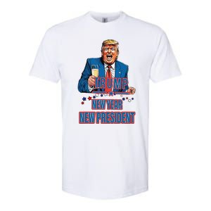 New Year New President Funny Trump 2025 Take America Back Softstyle CVC T-Shirt