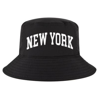 New York Nyc Throwback Design Classic Cool Comfort Performance Bucket Hat