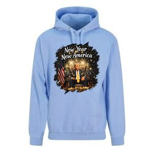 New Year New America Happy New Year Party 2025 Trump Funny Unisex Surf Hoodie