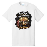 New Year New America Happy New Year Party 2025 Trump Funny Tall T-Shirt