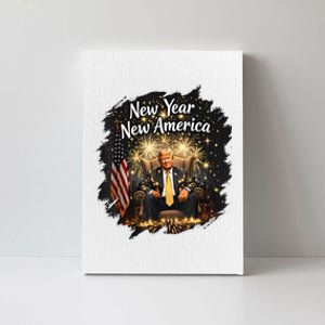 New Year New America Happy New Year Party 2025 Trump Funny Canvas