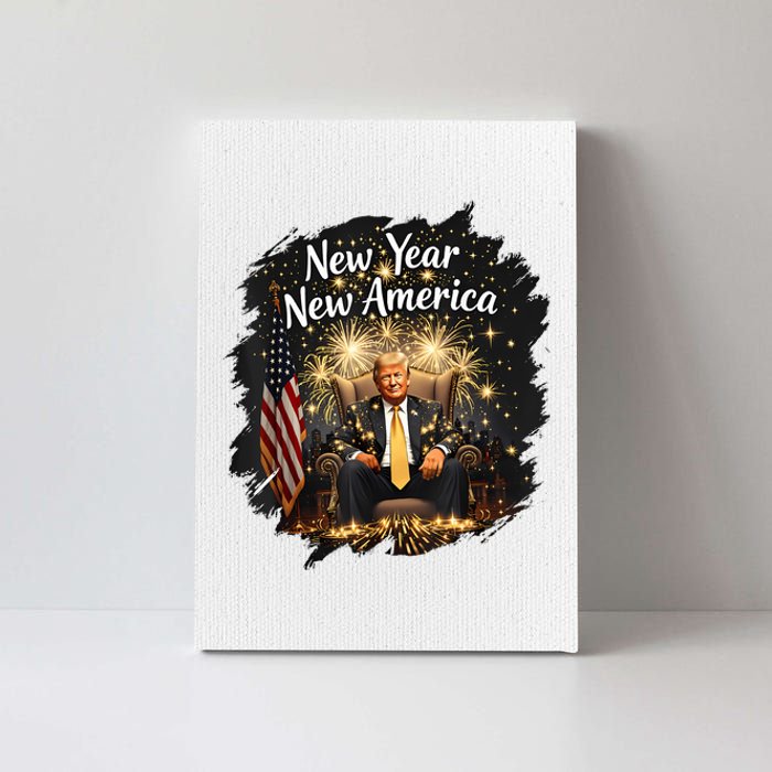 New Year New America Happy New Year Party 2025 Trump Funny Canvas