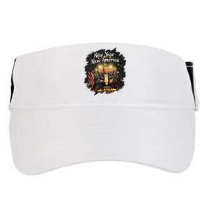 New Year New America Happy New Year Party 2025 Trump Funny Adult Drive Performance Visor