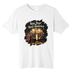 New Year New America Happy New Year Party 2025 Trump Funny Tall Fusion ChromaSoft Performance T-Shirt