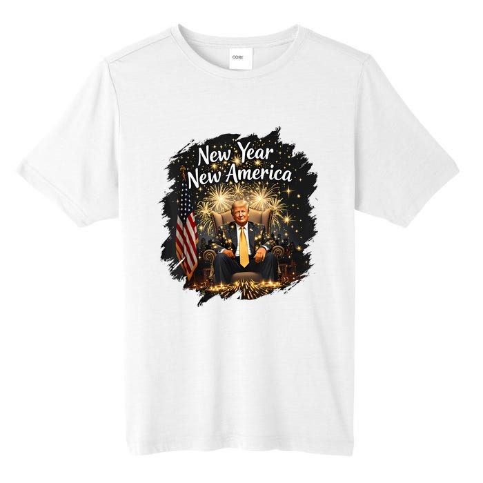 New Year New America Happy New Year Party 2025 Trump Funny Tall Fusion ChromaSoft Performance T-Shirt