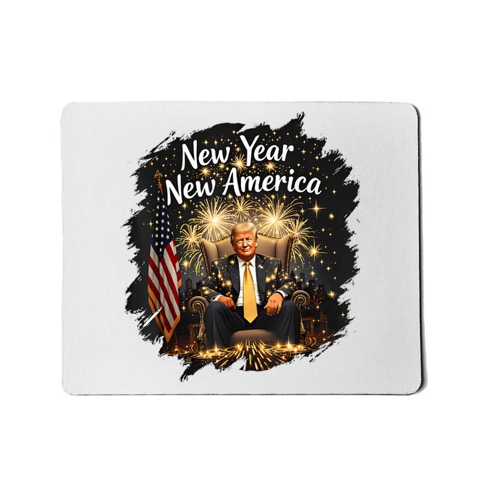 New Year New America Happy New Year Party 2025 Trump Funny Mousepad