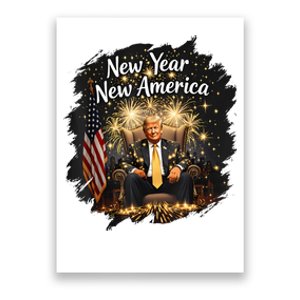 New Year New America Happy New Year Party 2025 Trump Funny Poster