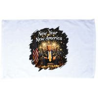 New Year New America Happy New Year Party 2025 Trump Funny Microfiber Hand Towel