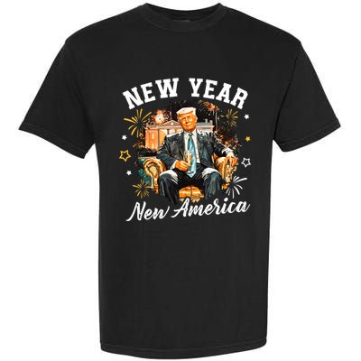 New Year New American Trump 2025 Garment-Dyed Heavyweight T-Shirt