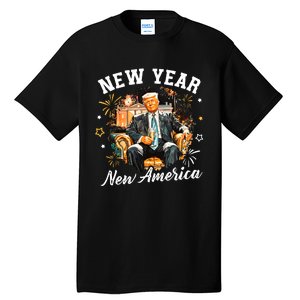 New Year New American Trump 2025 Tall T-Shirt