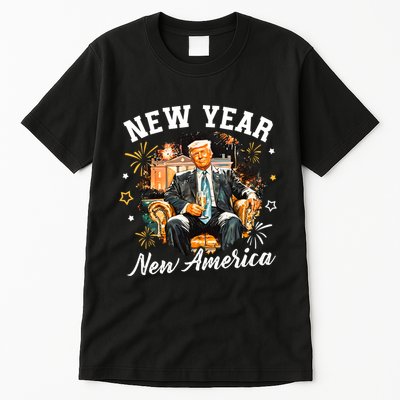 New Year New American Trump 2025 Tall T-Shirt