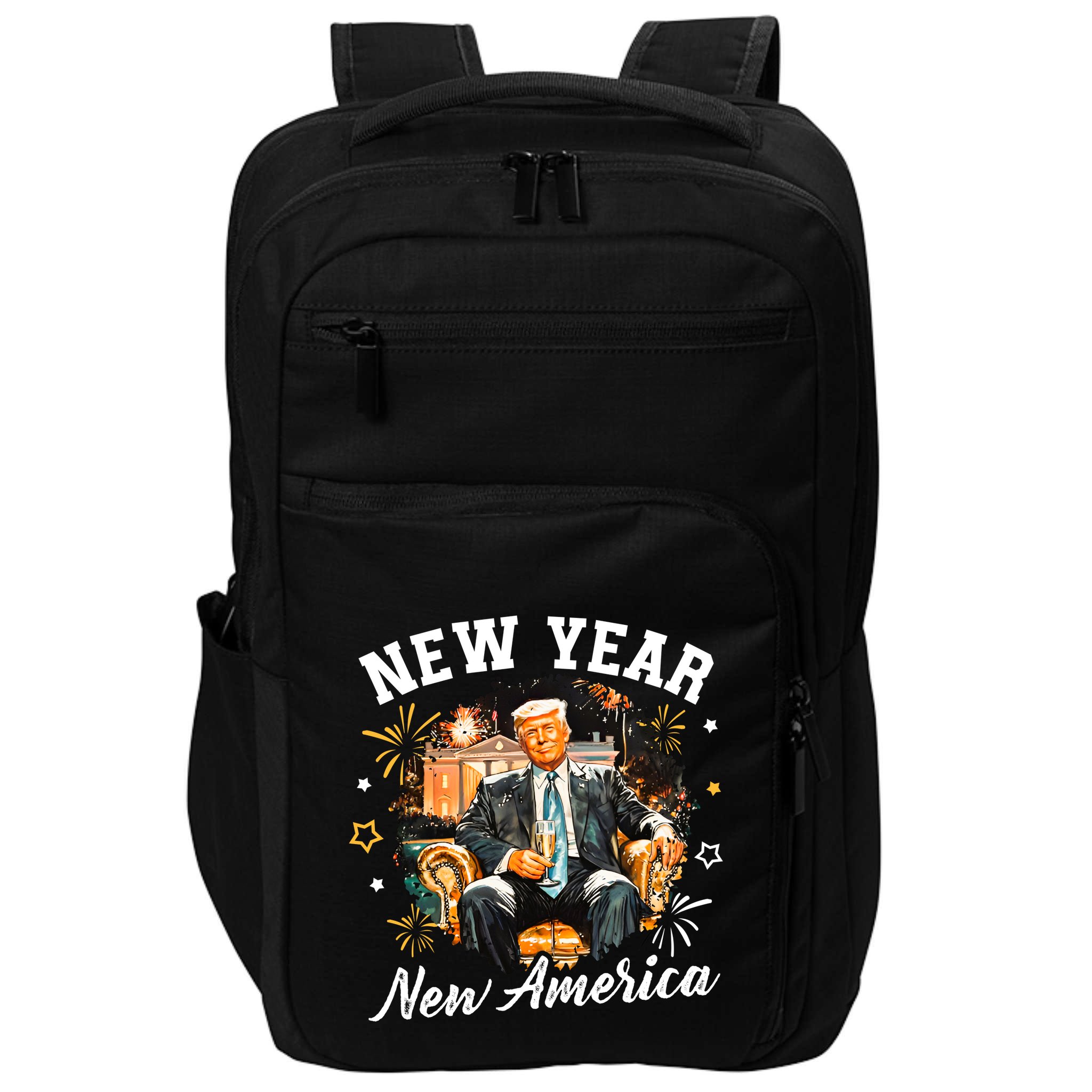 New Year New American Trump 2025 Impact Tech Backpack
