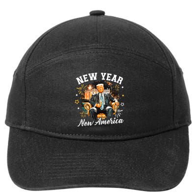 New Year New American Trump 2025 7-Panel Snapback Hat