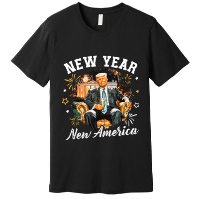 New Year New American Trump 2025 Premium T-Shirt