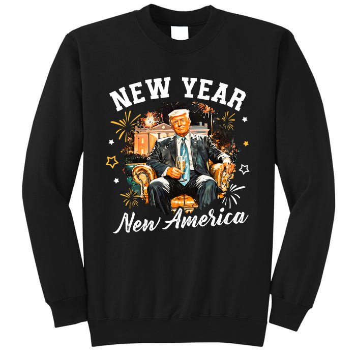 New Year New American Trump 2025 Tall Sweatshirt