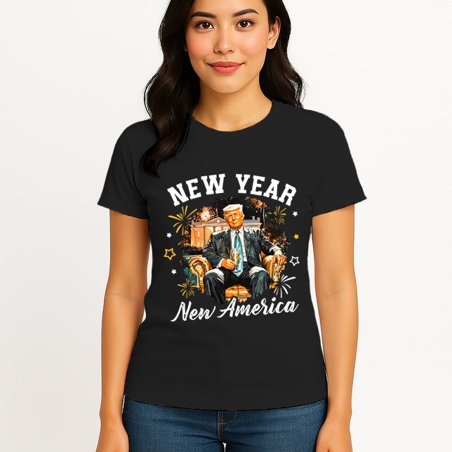 New Year New American Trump 2025 Womens T-Shirt