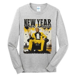 New Year New Hope 2025 Donald Trump Tall Long Sleeve T-Shirt