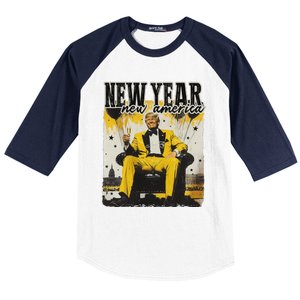 New Year New Hope 2025 Donald Trump Baseball Sleeve Shirt