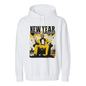 New Year New Hope 2025 Donald Trump Garment-Dyed Fleece Hoodie