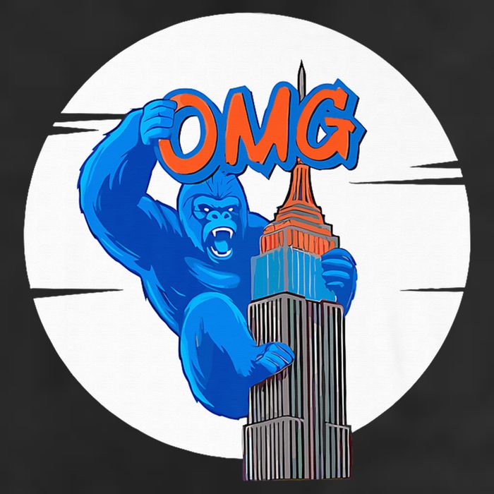 New York Omg Gorilla Top Tower Hat
