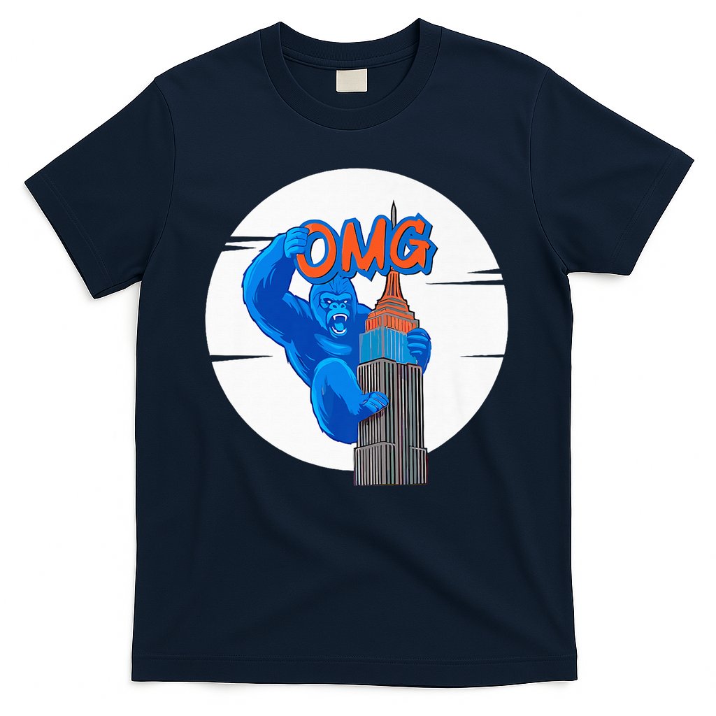 New York Omg Gorilla Top Tower T-Shirt