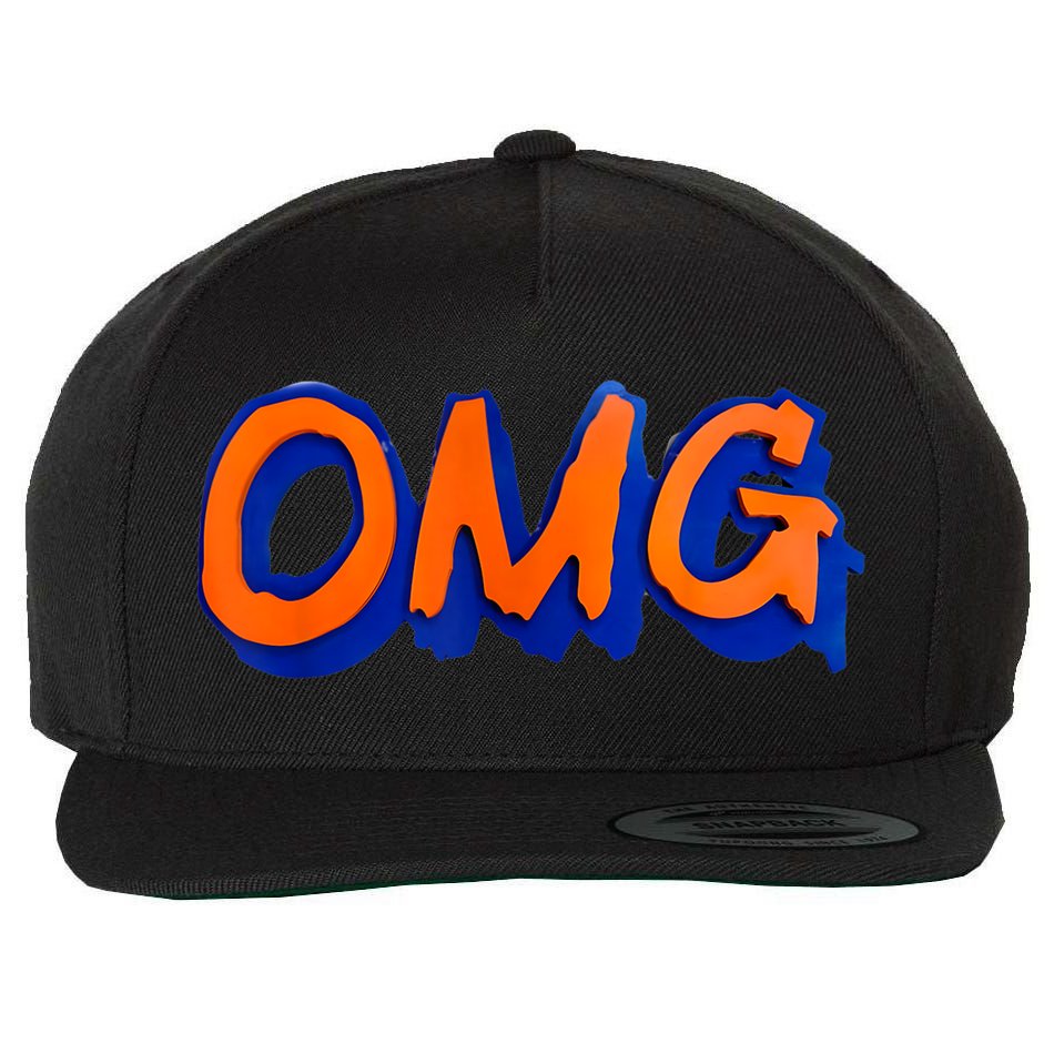New York Omg Top Aligned Wool Snapback Cap