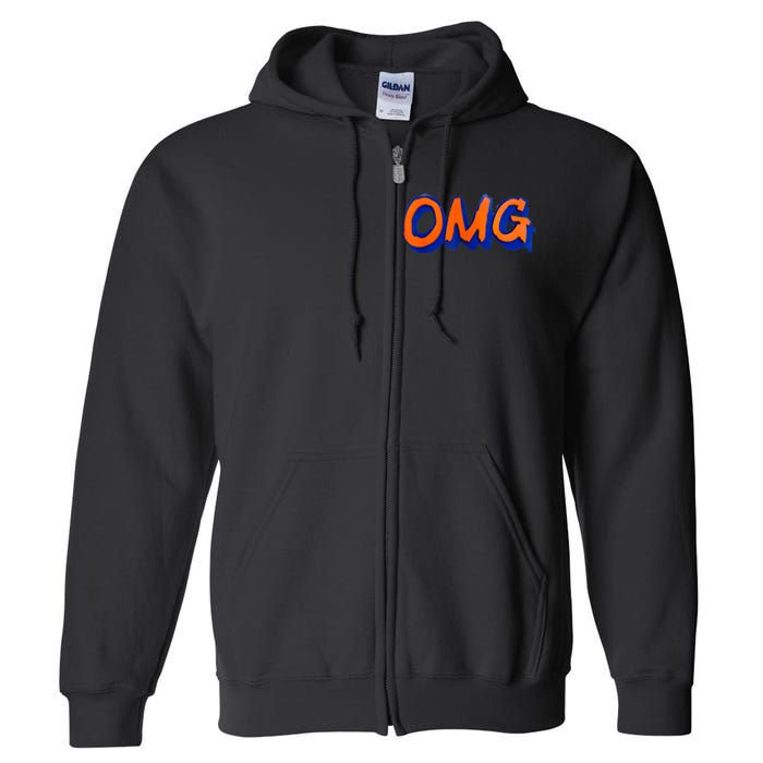 New York Omg Top Aligned Full Zip Hoodie