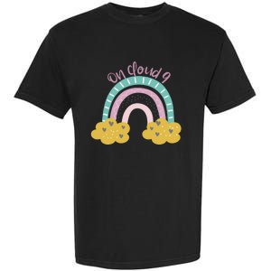 Nine Year Old Rainbow 9th Birthday Gifts For Girls 9 Bday Garment-Dyed Heavyweight T-Shirt