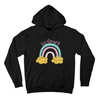 Nine Year Old Rainbow 9th Birthday Gifts For Girls 9 Bday Hoodie