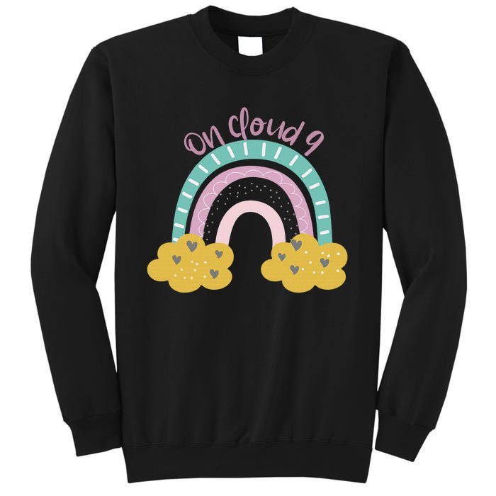 Nine Year Old Rainbow 9th Birthday Gifts For Girls 9 Bday Sweatshirt