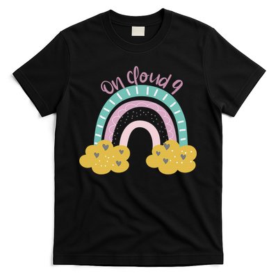Nine Year Old Rainbow 9th Birthday Gifts For Girls 9 Bday T-Shirt
