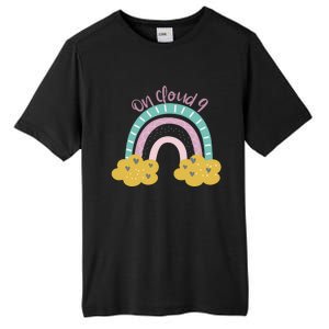 Nine Year Old Rainbow 9th Birthday Gifts For Girls 9 Bday Tall Fusion ChromaSoft Performance T-Shirt