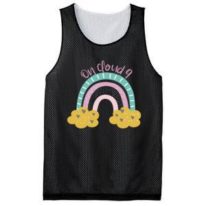 Nine Year Old Rainbow 9th Birthday Gifts For Girls 9 Bday Mesh Reversible Basketball Jersey Tank