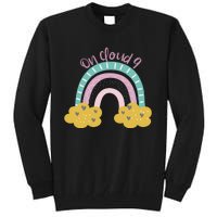 Nine Year Old Rainbow 9th Birthday Gifts For Girls 9 Bday Tall Sweatshirt