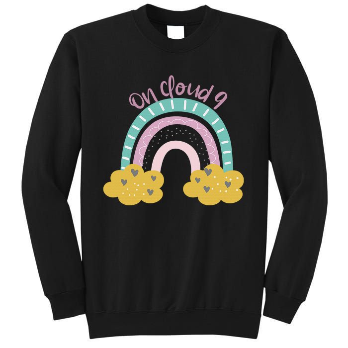 Nine Year Old Rainbow 9th Birthday Gifts For Girls 9 Bday Tall Sweatshirt