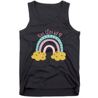 Nine Year Old Rainbow 9th Birthday Gifts For Girls 9 Bday Tank Top