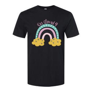 Nine Year Old Rainbow 9th Birthday Gifts For Girls 9 Bday Softstyle CVC T-Shirt