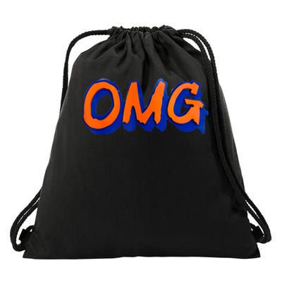 New York Omg Top Aligned Drawstring Bag