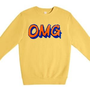 New York Omg Top Aligned Premium Crewneck Sweatshirt