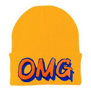 New York Omg Top Aligned Knit Cap Winter Beanie