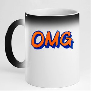 New York Omg Top Aligned 11oz Black Color Changing Mug