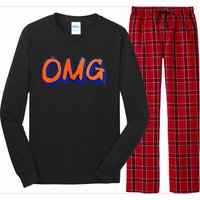 New York Omg Top Aligned Long Sleeve Pajama Set