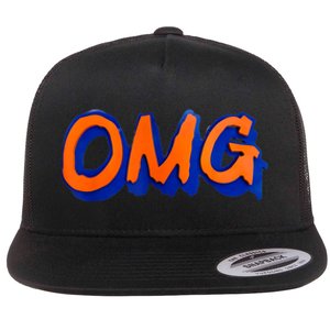 New York Omg Top Aligned Flat Bill Trucker Hat