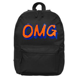 New York Omg Top Aligned 16 in Basic Backpack